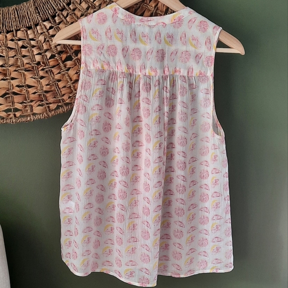 Joie Mireio Grapefruit Print Top - Picture 6 of 6